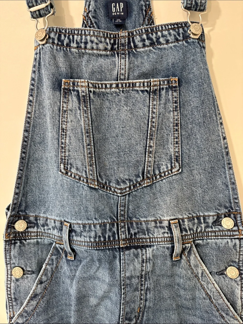 GAP Kids Loose Denim Overalls